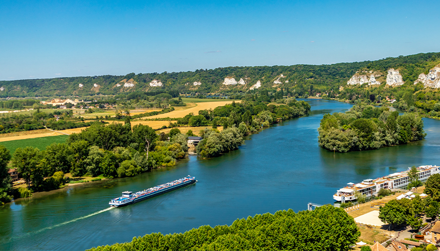 Seine at Château Gaillard, France